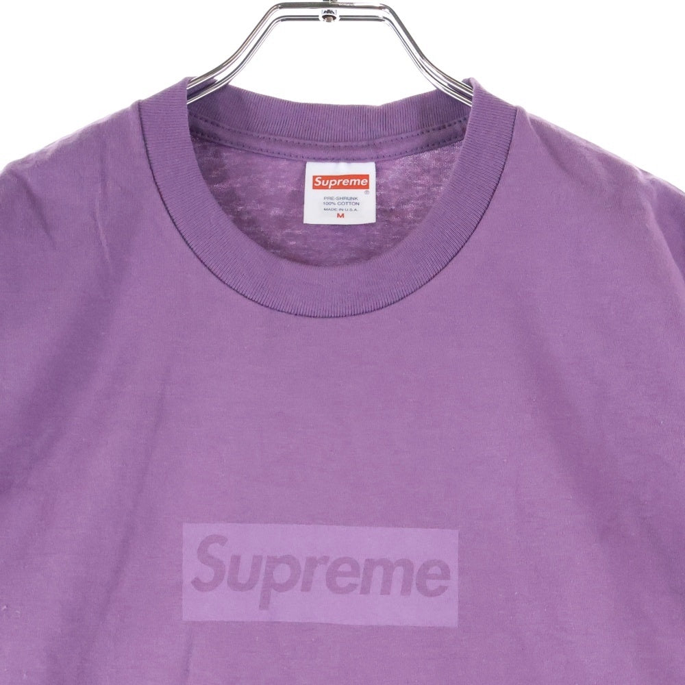 SUPREME(シュプリーム) 23SS Tonal Box Logo Tee トーナル ボックス ロゴ 半袖クルーネックTシャツ カットソー パープル