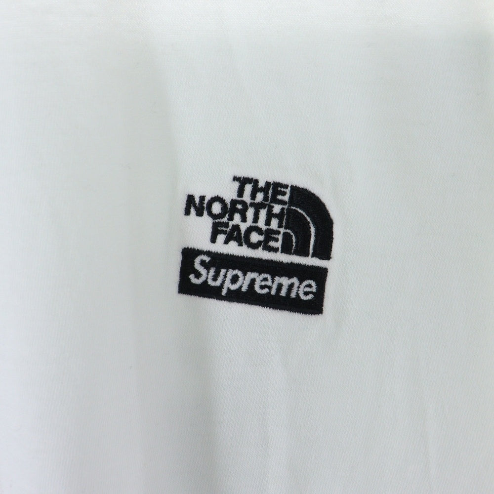 SUPREME(シュプリーム) 22SS ×THE NORTH FACE Bandana S/S Tee ザノースフェイス バンダナ クルーネック半袖Tシャツ カットソー ホワイト/グリーン NT02209I