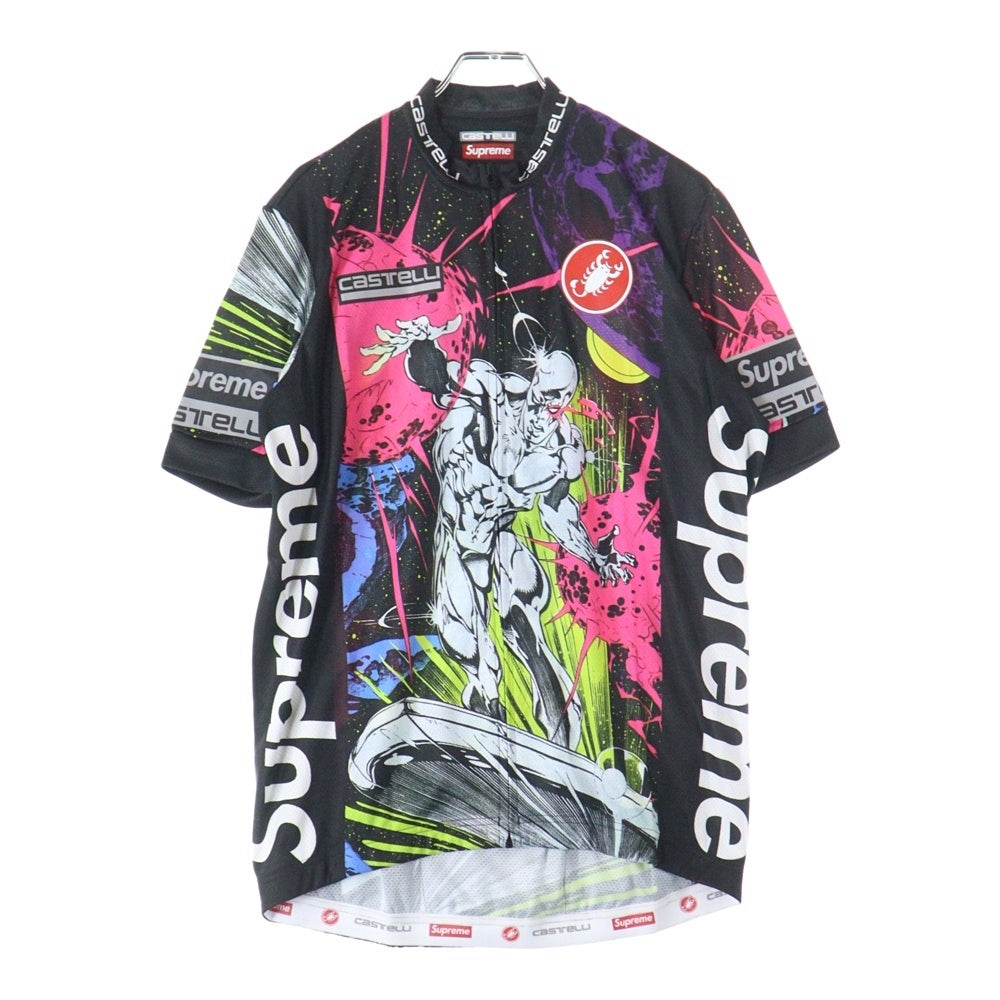 SUPREME(シュプリーム) 22SS ×CASTELLI Silver Surfer Cycling Jersey カステリ シルバー サーファー サイクリング 半袖ジップアップジャージ マルチカラー