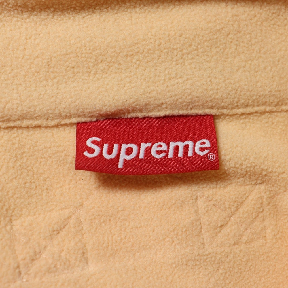 SUPREME(シュプリーム) 17SS Arc Logo Quilted Half Zip Pullover アーチロゴ キルティング ハーフジップ プルオーバー インナーボアジャケット ベージュ