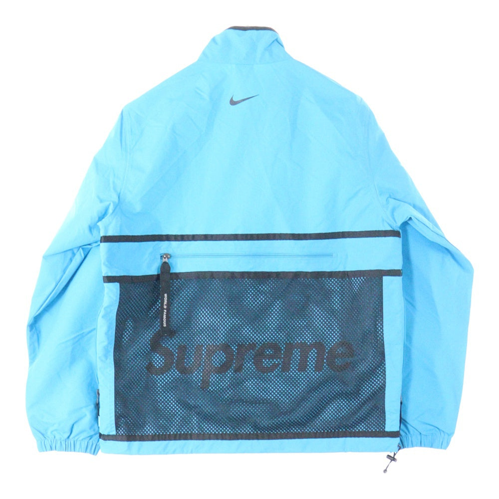 SUPREME(シュプリーム) 17AW ×NIKE Trail Running Jacket トレイル ランニング ジップアップ ロングスリーブ 長袖ジャケット ブルー/ブラック 21635-407