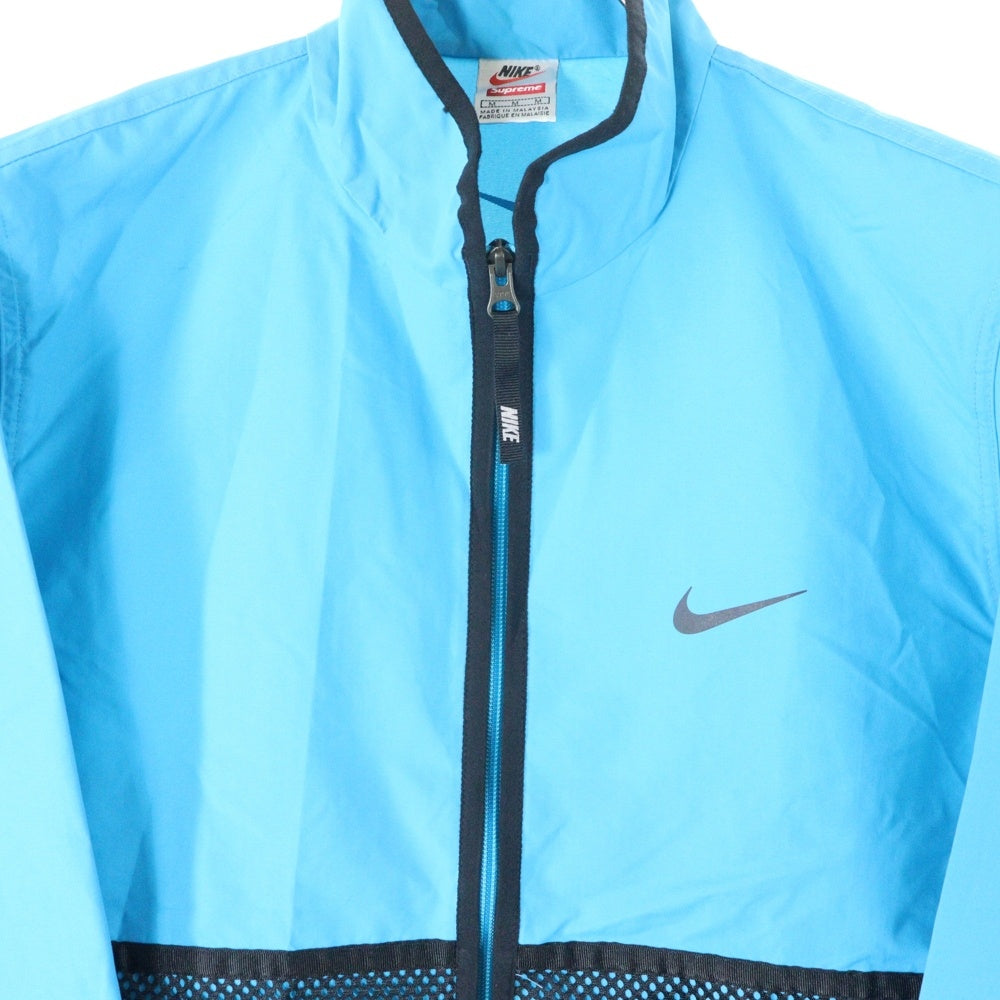 SUPREME(シュプリーム) 17AW ×NIKE Trail Running Jacket トレイル ランニング ジップアップ ロングスリーブ 長袖ジャケット ブルー/ブラック 21635-407