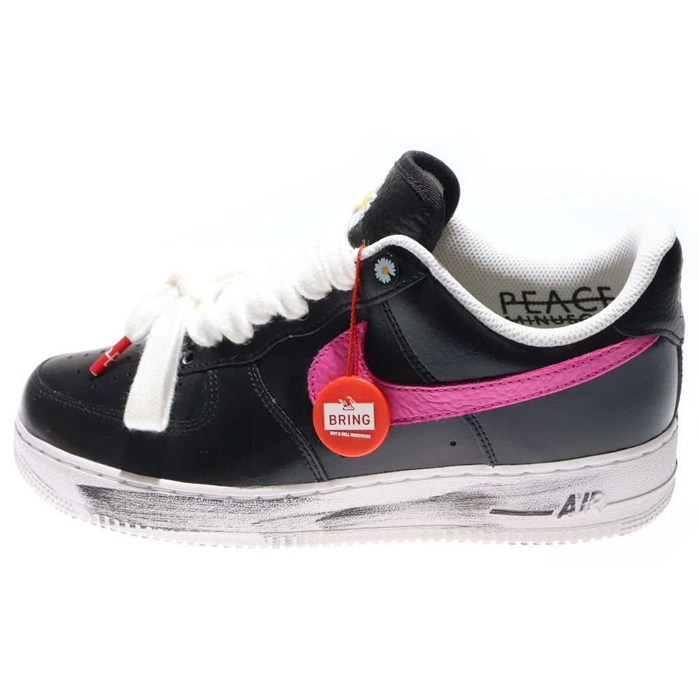 NIKE(ナイキ) ×PEACEMINUSONE AIR FORCE 1 3.0 ピースマイナスワン エアフォース 1 パラノイズ ローカットスニーカー ブラック US9/27cm AQ3692-004