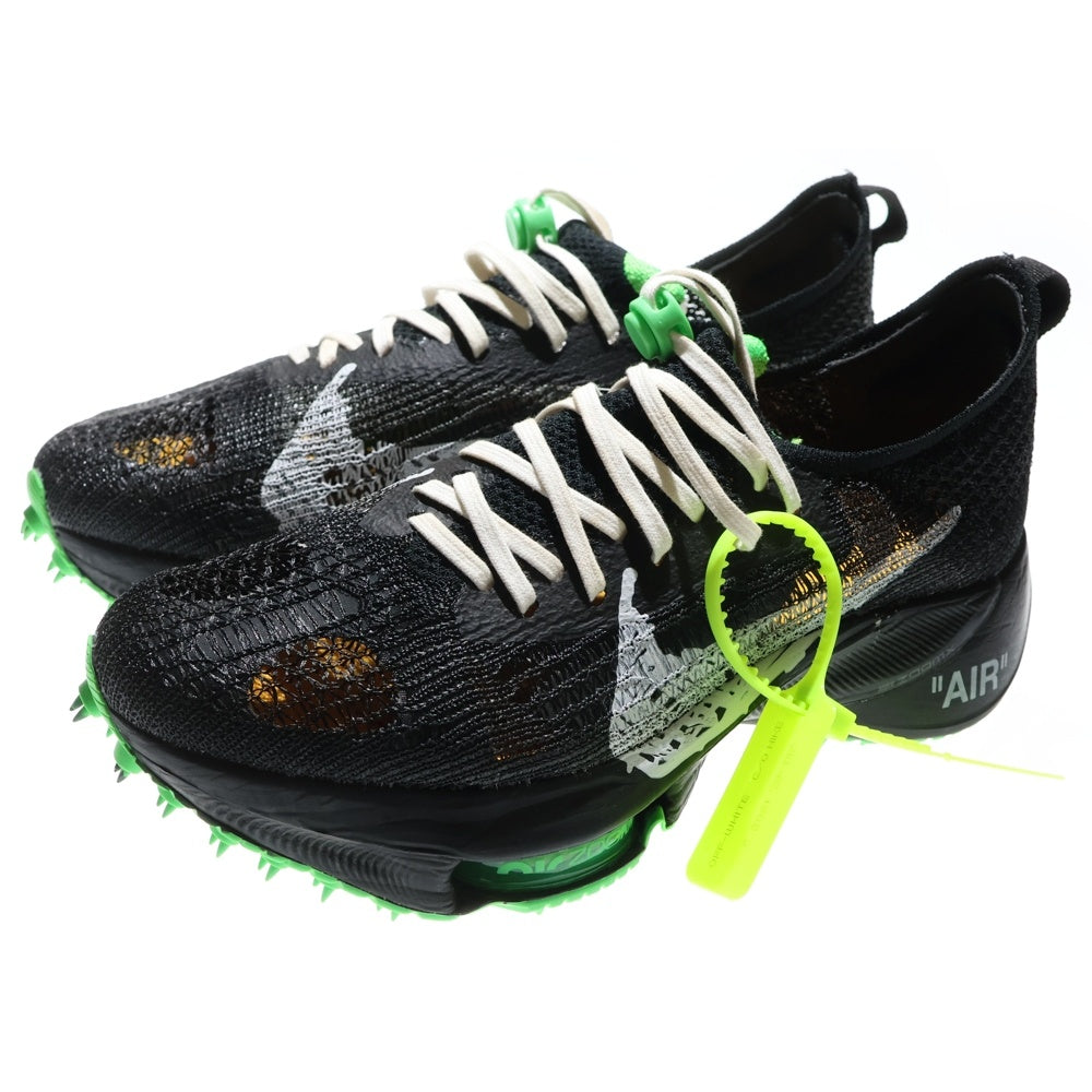 NIKE(ナイキ) × OFF-WHITE AIR ZOOM TEMPO MEXT% オフホワイト エア ズーム テンポ ネクスト% ローカットスニーカー ブラック/グリーン US9.5/27.5cm CV0697-001