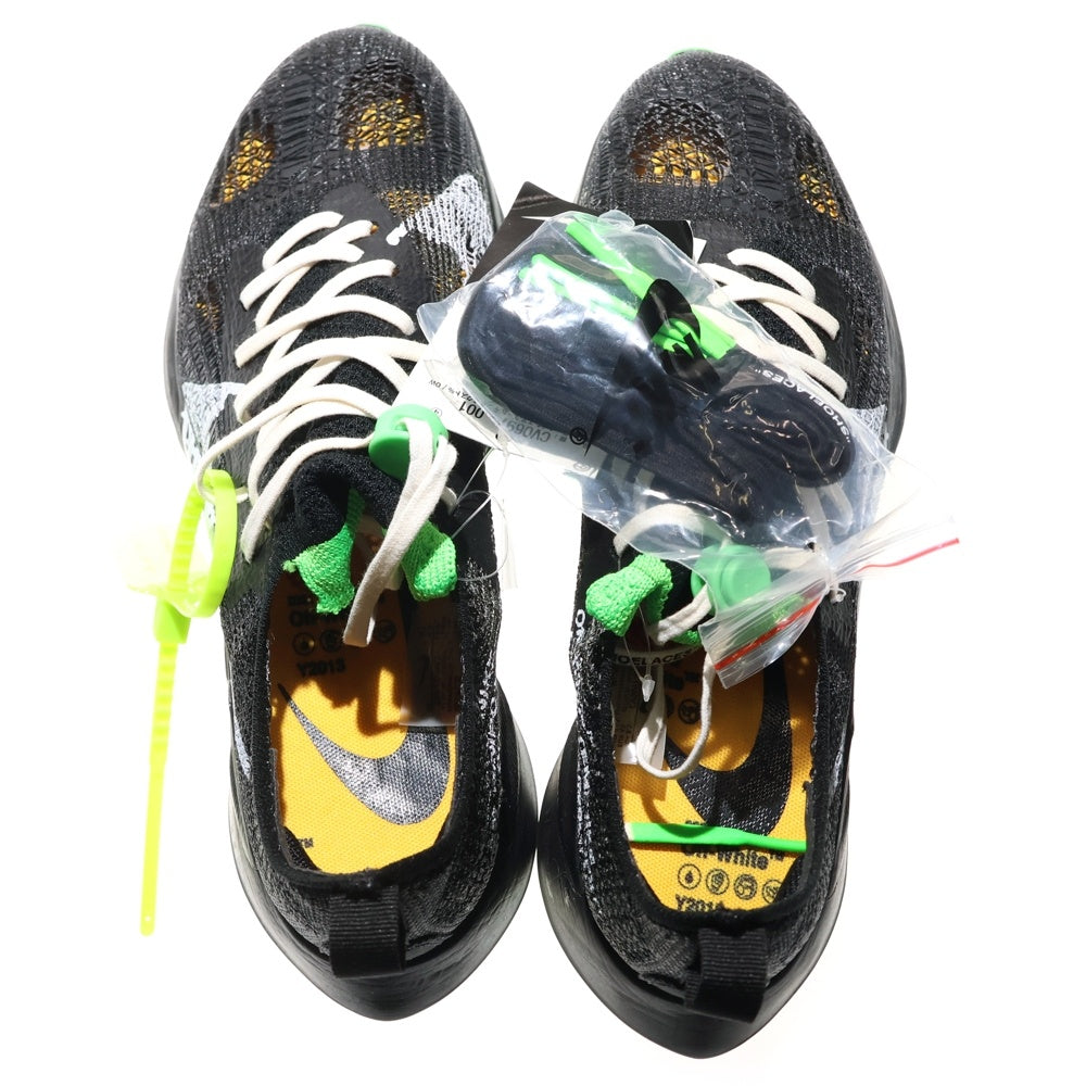 NIKE(ナイキ) × OFF-WHITE AIR ZOOM TEMPO MEXT% オフホワイト エア ズーム テンポ ネクスト% ローカットスニーカー ブラック/グリーン US9.5/27.5cm CV0697-001
