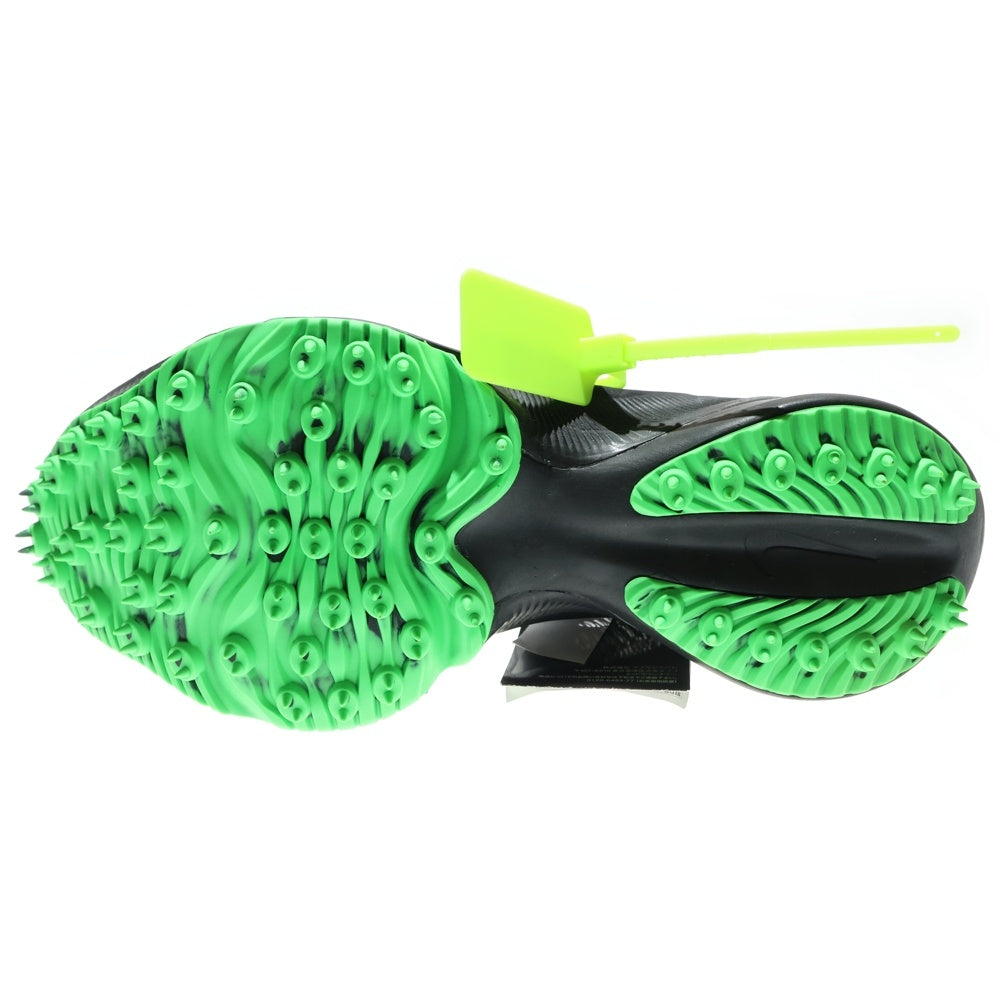 NIKE(ナイキ) × OFF-WHITE AIR ZOOM TEMPO MEXT% オフホワイト エア ズーム テンポ ネクスト% ローカットスニーカー ブラック/グリーン US9.5/27.5cm CV0697-001