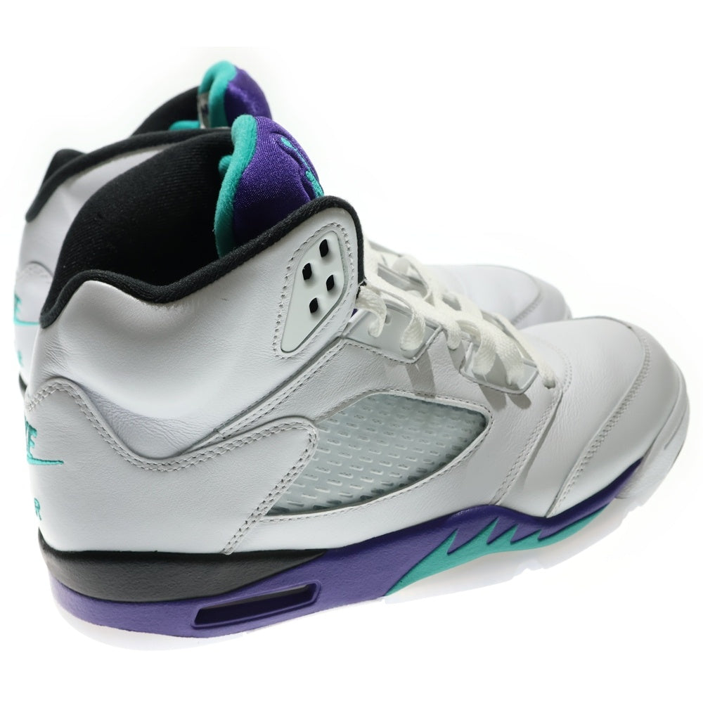 NIKE(ナイキ) AIR JORDAN 5 RETRO Grape エアジョーダン 5 パープル/ホワイト ハイカットスニーカー US10/28cm HQ7978-100