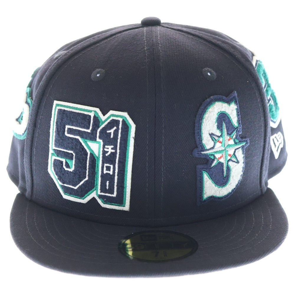 NEW ERA(ニューエラ) 59FIFTY Hall of Fame 2025 Ichiro Suzuki スズキ イチロー シアトル・マリナーズ 6パネル ベースボールキャップ ネイビー 14724807