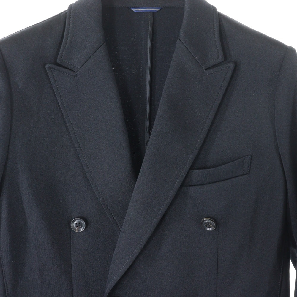 jun hashimoto(ジュンハシモト) ポリコットン ダブルテーラードジャケット ブラック 1031820005