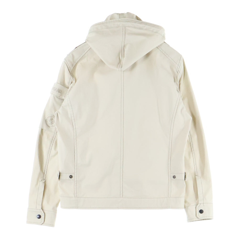 AVIREX(アヴィレックス) COOLMAX MILITARY CUSTOM JACKET クールマックス ミリタリー カスタム フーデッドジャケット アイボリー 6112099