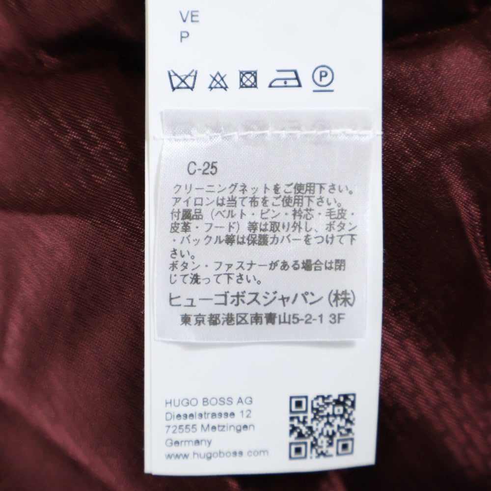 HUGO BOSS(ヒューゴボス) 袖切替デザイン ポリエステル フライトジャケット ブラック 50417349