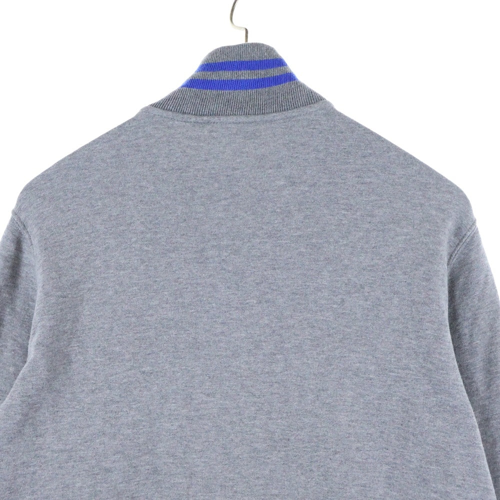 DIESEL(ディーゼル) アームロゴプリント スウェット ジップアップジャケット グレー