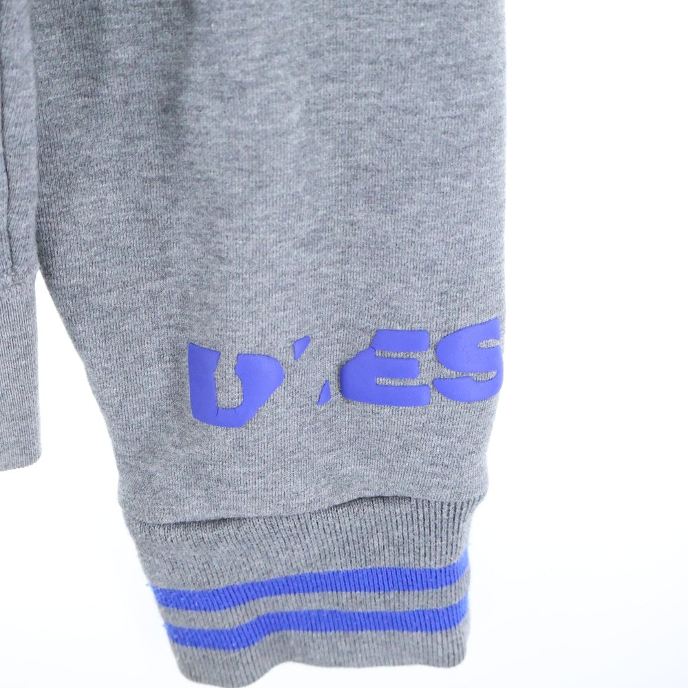 DIESEL(ディーゼル) アームロゴプリント スウェット ジップアップジャケット グレー