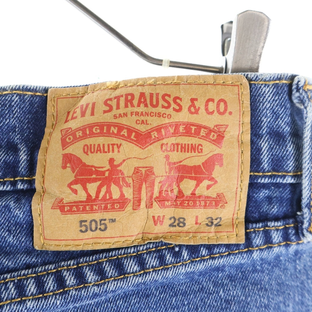 Levi's(リーバイス) 505 ボタン裏4986 エジプト製 ジップフライ デニム ストレートパンツ インディゴ 00505-1649