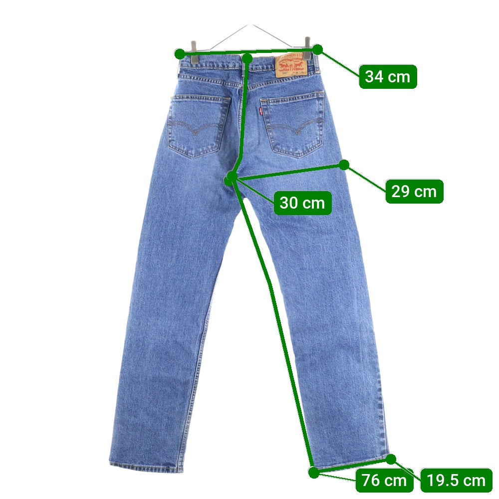 Levi's(リーバイス) 505 ボタン裏4986 エジプト製 ジップフライ デニム ストレートパンツ インディゴ 00505-1649