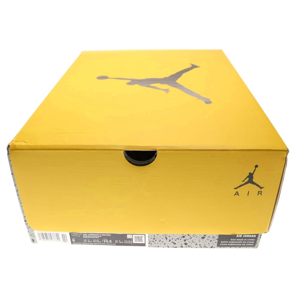 NIKE(ナイキ) AIR JORDAN 6 RETRO Yellow Ochre エアジョーダン 6 イエローオークル ハイネックカットスニーカー ホワイト/イエロー US9/27cm CT8529-170