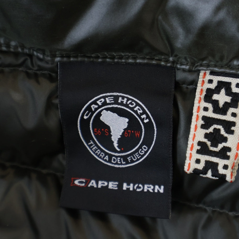 CAPE HORN(ケープホーン) 21AW USHUAIA フーデッド ライトダウンジャケット カーキ レディース 12558