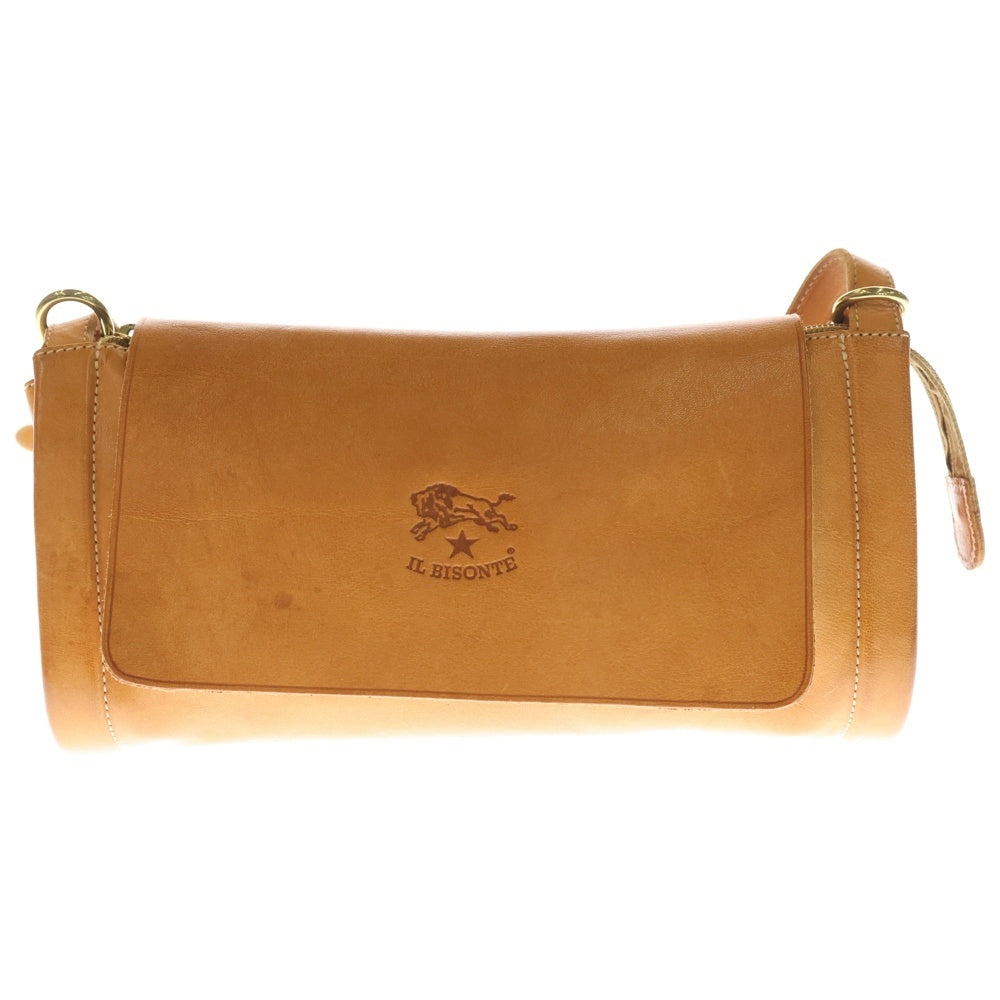 IL BISONTE(イル ビゾンテ) イタリア製 ロゴエンボス レザー