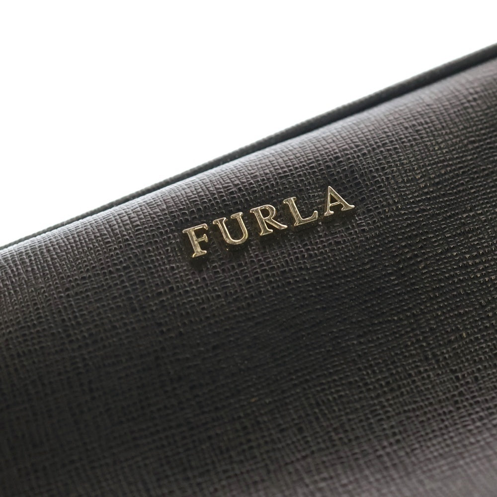 FURLA(フルラ) リリー ロゴモチーフ レザー ショルダーバッグ ブラック レディース