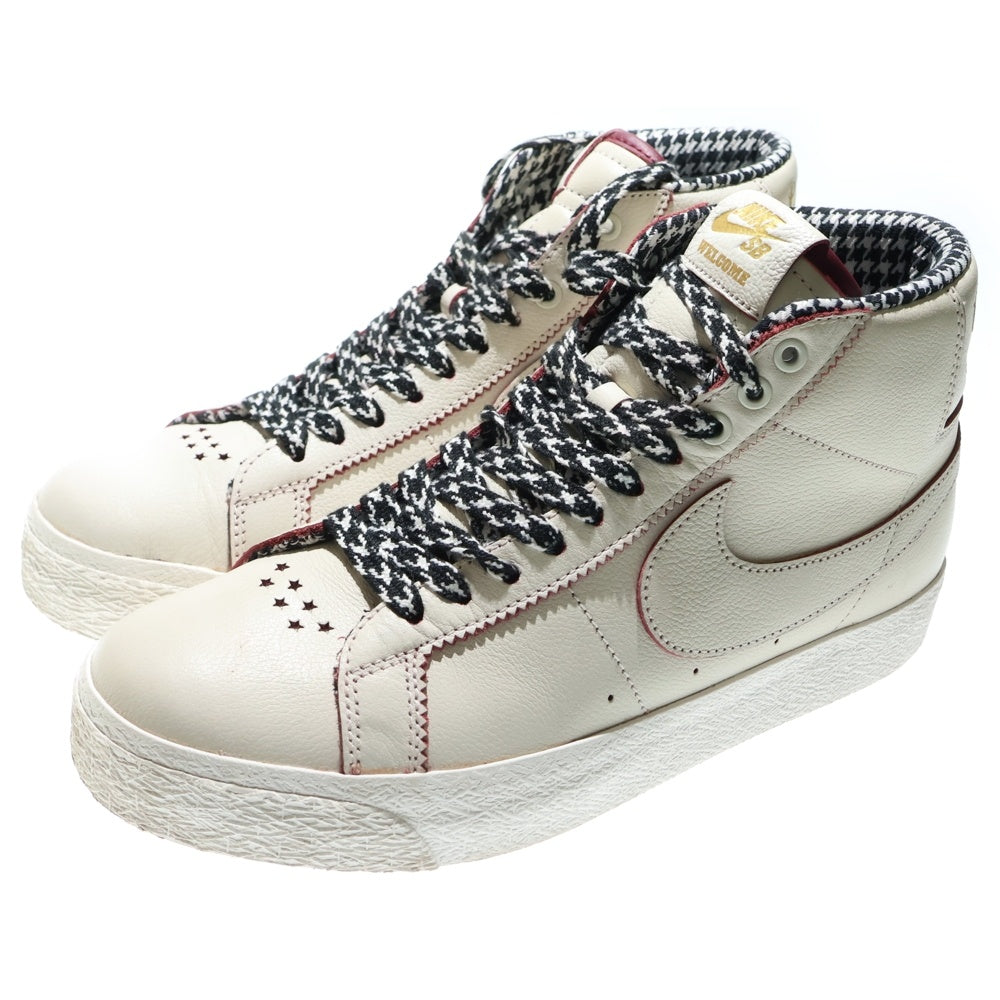 NIKE SB(ナイキエスビー) ×WELCOME SKATEBOARDING SB BLAZER MID ウェルカム スケートボーディング エスビー ブレーザー ミッドカットスニーカー US8.5/26.5cm FQ0795-100
