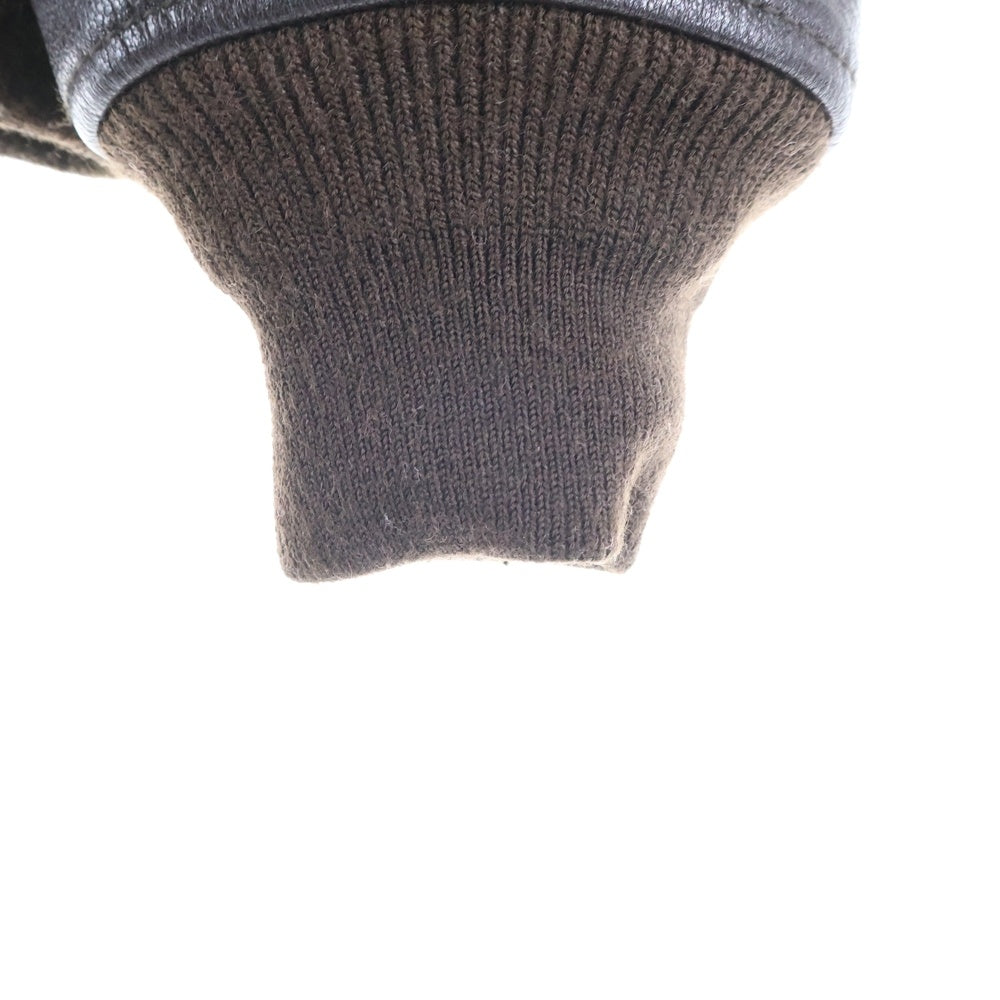 AVIREX(アヴィレックス) G-1 TOP GUN GOAT ジーワン トップ ガン ゴートレザー シングルライダースムートンジャケット ブラウン 6101063