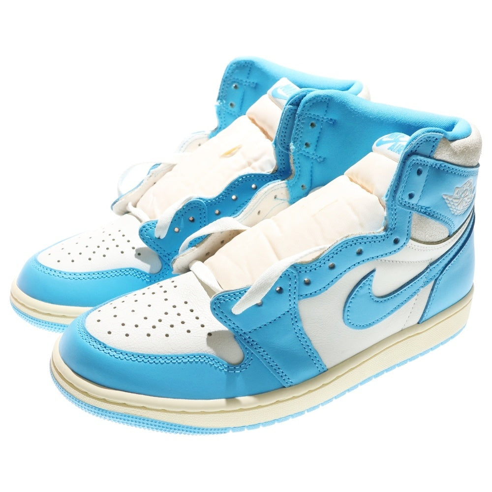 NIKE(ナイキ) AIR JORDAN 1 RETRO HIGH OG UNC REIMAGINED エア ジョーダン 1 レトロ リイマジンド ハイカットスニーカー ホワイト/ブルー US9/27cm DZ5485-402