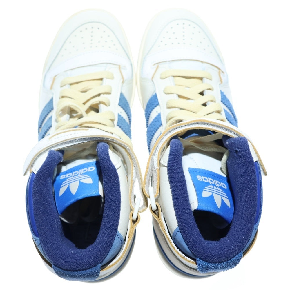 adidas(アディダス) FORUM 84 HIGH BLUE THREAD フォーラム スレッド ハイカットスニーカー ブルー/ホワイト US8/26cm FY7793