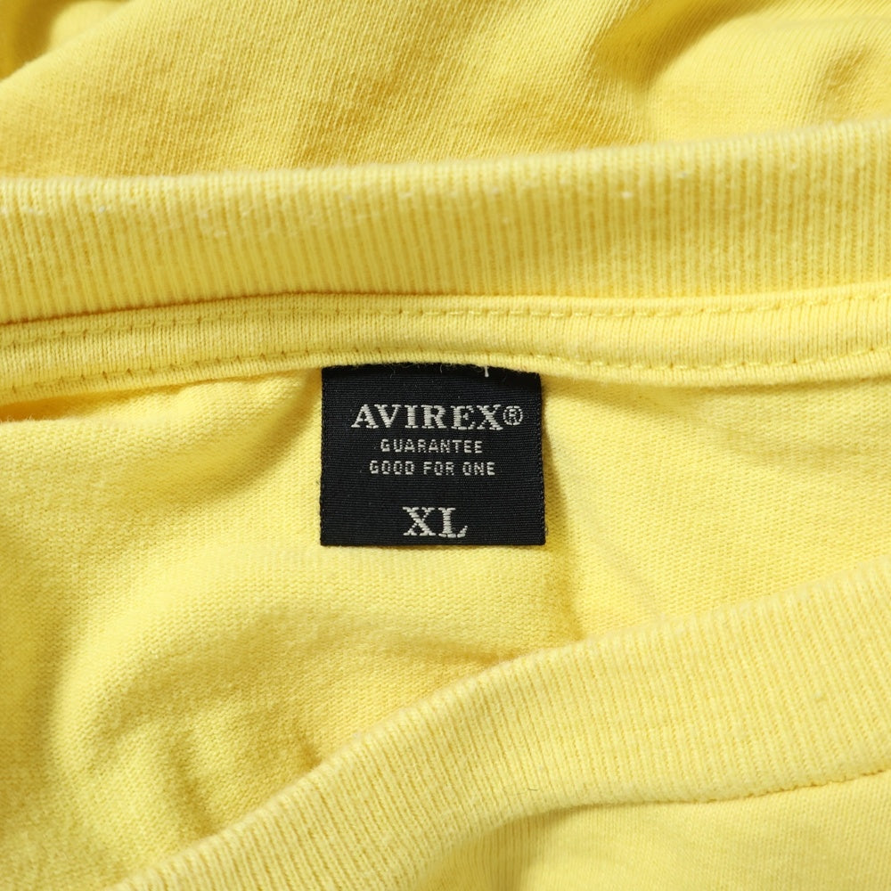 AVIREX(アヴィレックス) AIM HIGH T-SHIRT アイム ハイ クルーネック半袖Tシャツ カットソー イエロー 6113297