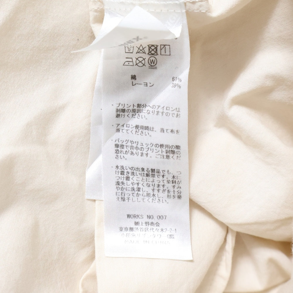 AVIREX(アヴィレックス) ピンナップガールプリント ショートスリーブ オープンカラーシャツ ベージュ 6125099