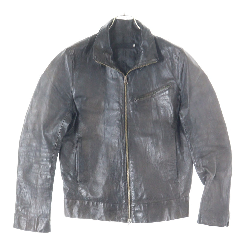 NO BRAND(ノーブランド) AND A アンドエー ピッグスキン レザージャケット ブラック 2091004