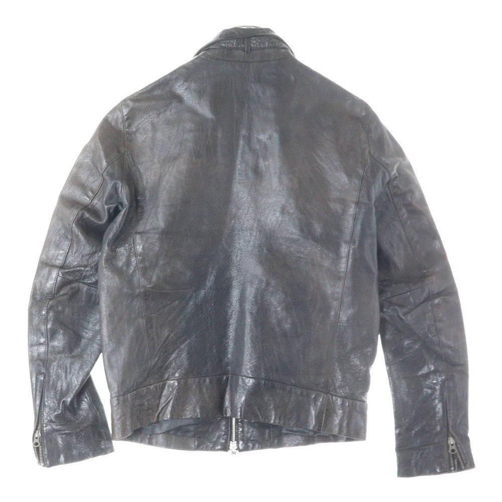 NO BRAND(ノーブランド) AND A アンドエー ピッグスキン レザージャケット ブラック 2091004