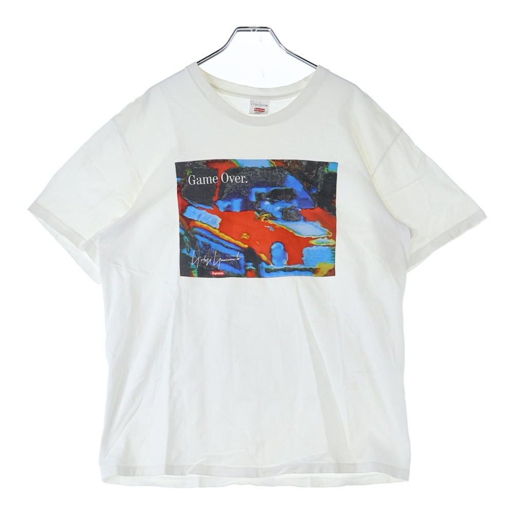 SUPREME(シュプリーム) 20AW ×YOHJI YAMAMOTO Game Over Tee ヨージヤマモト ゲーム オーバー フロントフォトプリント クルーネック カットソー 半袖Tシャツ ホワイト