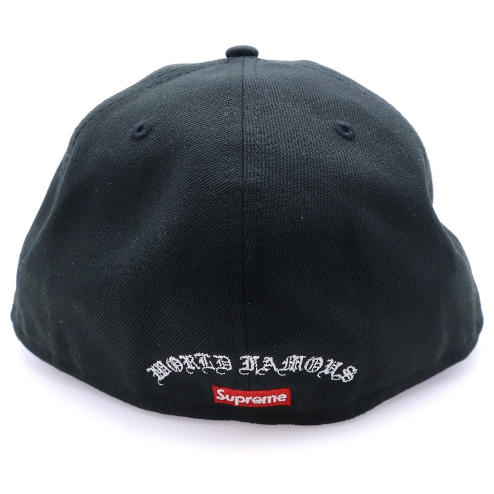 SUPREME(シュプリーム) 24SS ×NEW ERA Gold Cross S Logo Cap ニューエラ ゴールド クロス エスロゴデザイン ベースボールキャップ ブラック