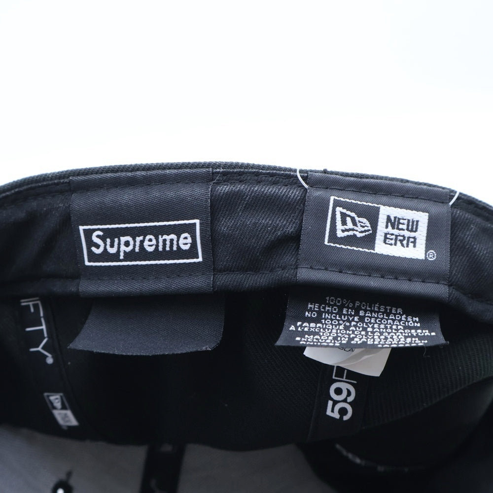 SUPREME(シュプリーム) 24SS ×NEW ERA Gold Cross S Logo Cap ニューエラ ゴールド クロス エスロゴデザイン ベースボールキャップ ブラック
