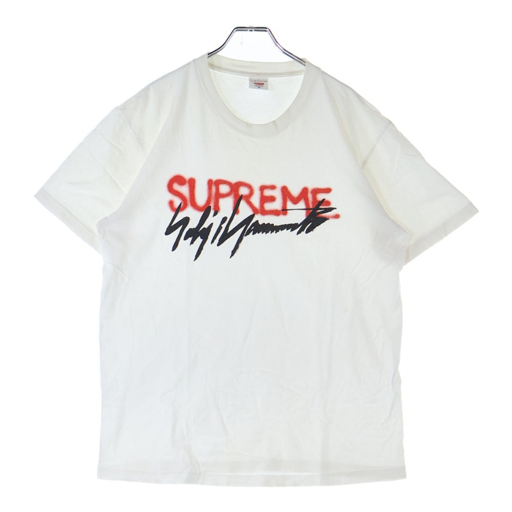 Y*！様 シュプリーム　ビックロゴ　M SUPREME(シュプリーム) 20AW ×YOHJI YAMAMOTO Logo Tee ヨウジヤマモト