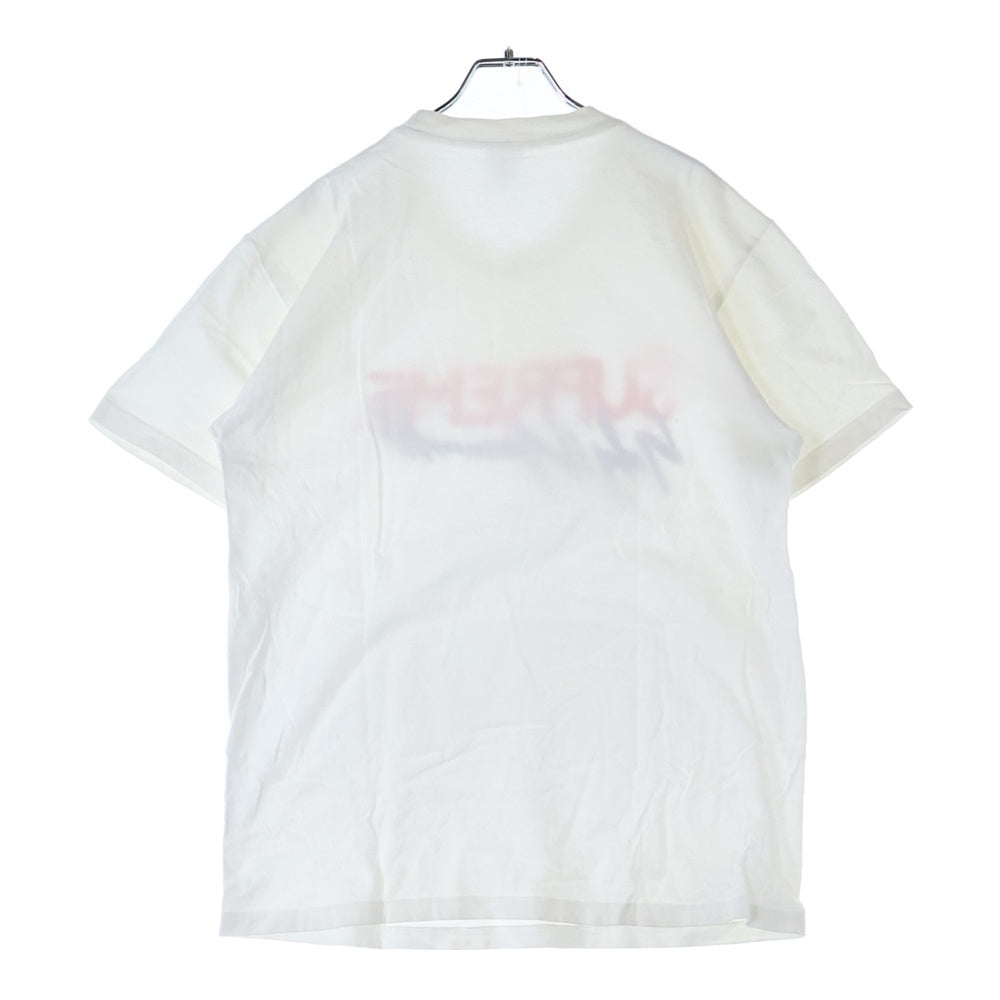 SUPREME(シュプリーム) 20AW ×YOHJI YAMAMOTO Logo Tee ヨウジヤマモト フロントロゴデザイン クルーネック カットソー 半袖Tシャツ ホワイト