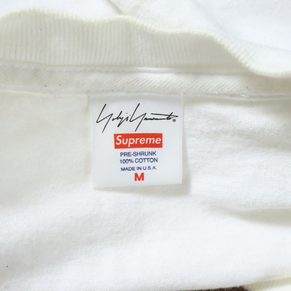 SUPREME(シュプリーム) 20AW ×YOHJI YAMAMOTO Logo Tee ヨウジヤマモト フロントロゴデザイン クルーネック カットソー 半袖Tシャツ ホワイト