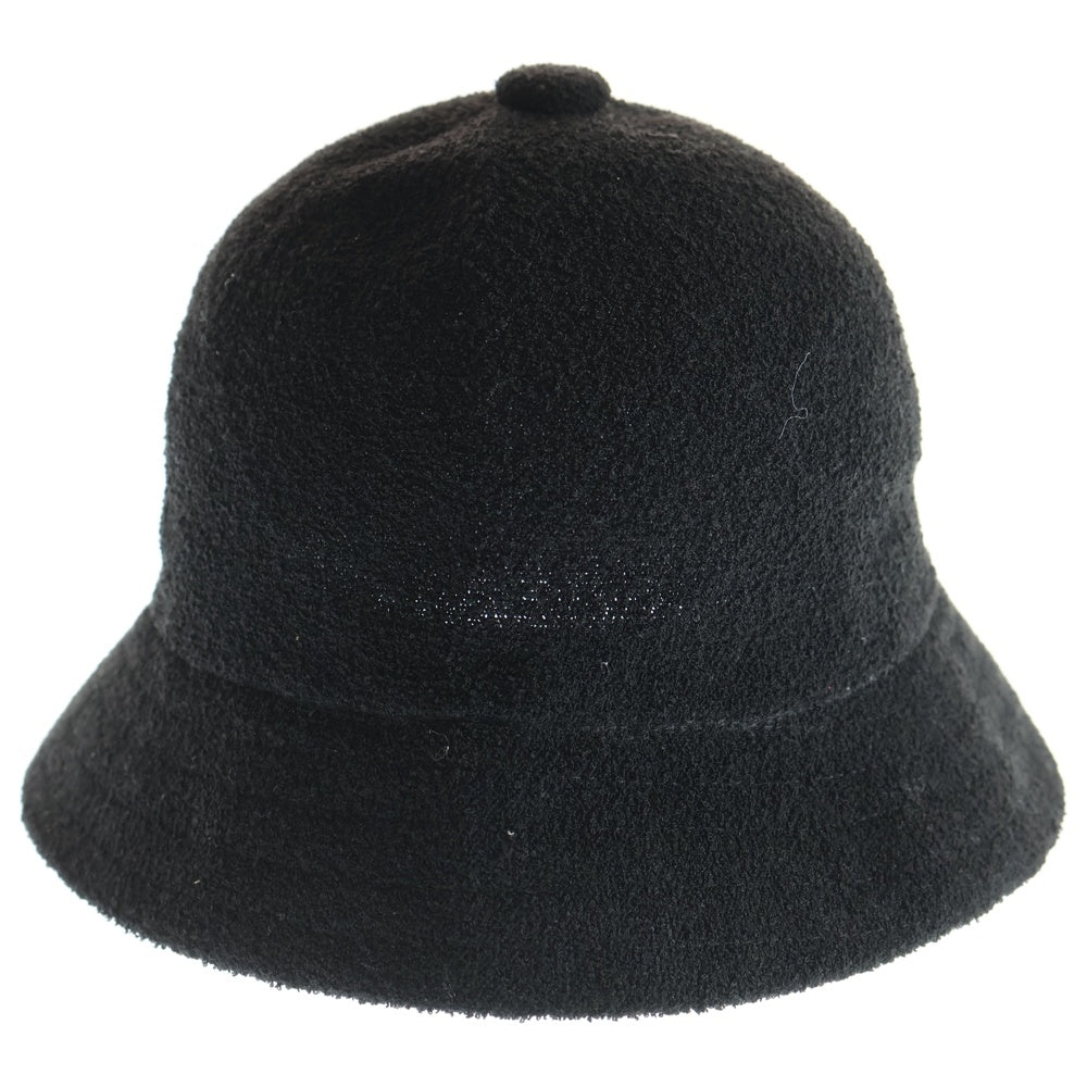 KANGOL(カンゴール) BERMUDA CASUAL バルミューダ カジュアル フロントロゴデザイン バケットハット 帽子 ブラック