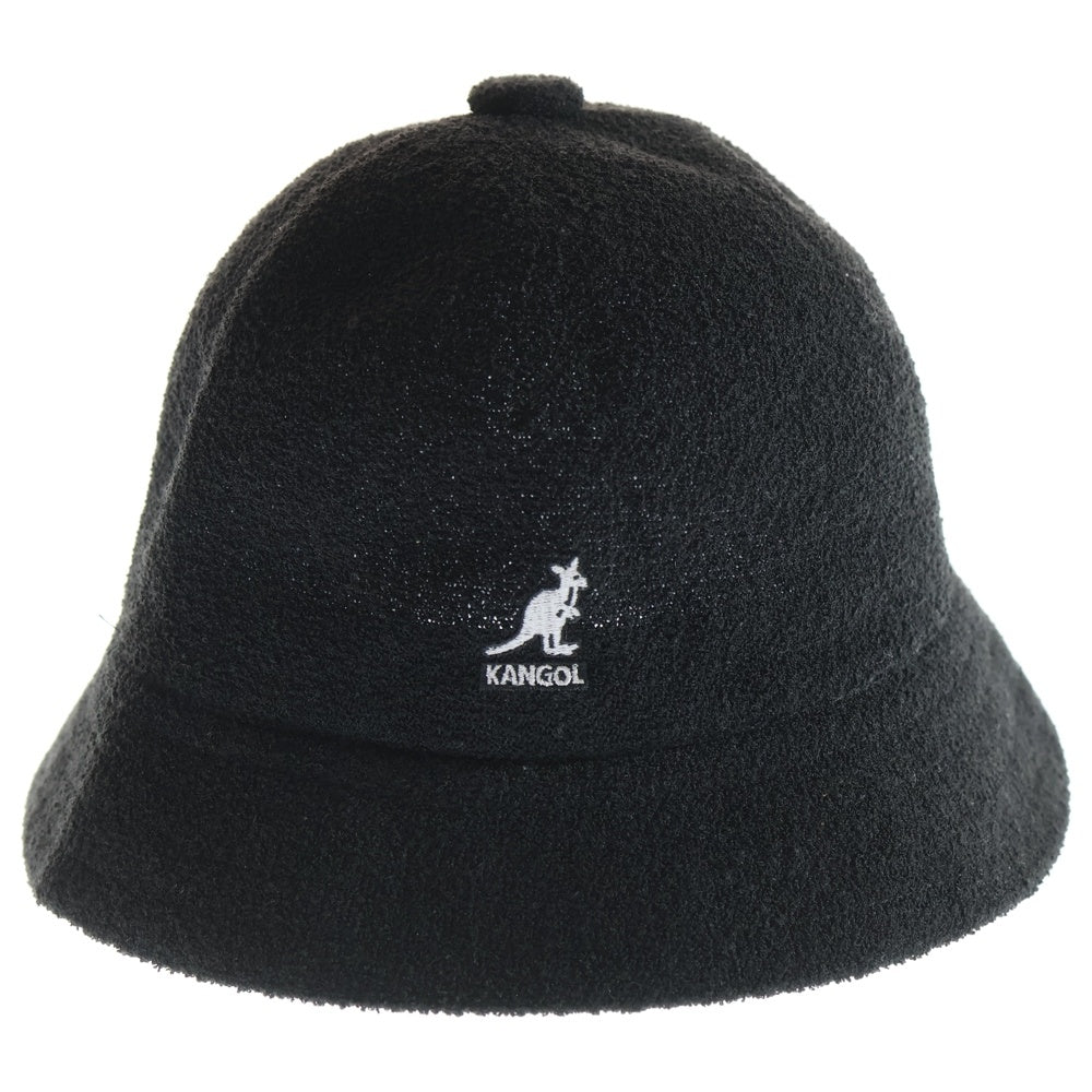 KANGOL(カンゴール) BERMUDA CASUAL バルミューダ カジュアル フロントロゴデザイン バケットハット 帽子 ブラック