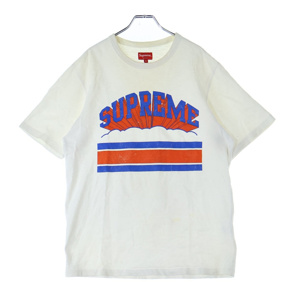 SUPREME(シュプリーム) 19SS Cloud Arc Tee クラウドアーチ フロントロゴデザイン クルーネック カットソー 半袖Tシャツ ホワイト