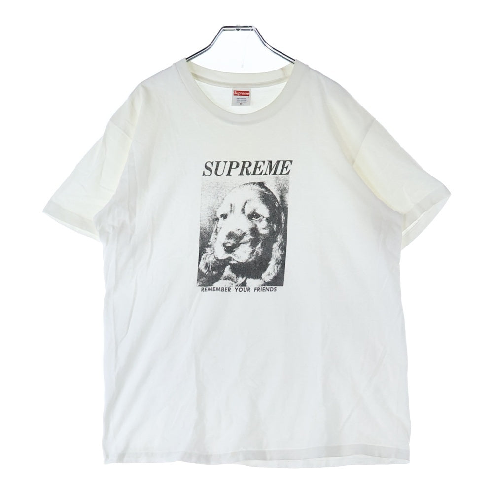SUPREME(シュプリーム) 18AW Remember Tee フロントロゴデザイン クルーネック カットソー 半袖Tシャツ ホワイト