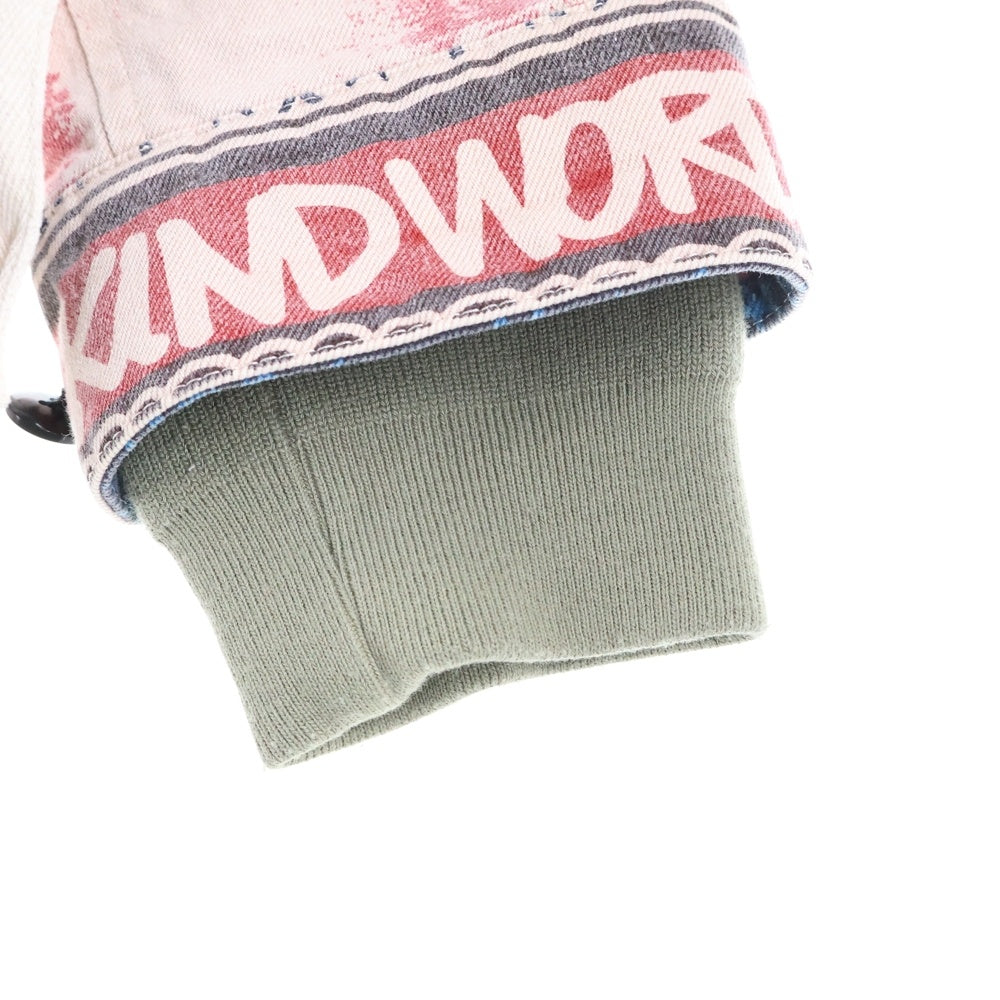 Sacai(サカイ) 23SS ERIC HAZE DENIM BLOUSON エリック ヘインズ マルチポケット 総柄 デニムジャケット ピンク 23-02970M