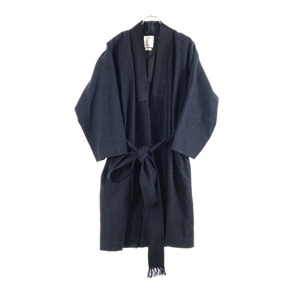 VISVIM(ヴィスヴィム) 18AW YUKATA COAT 浴衣 ウールリネン ユカタコート ブラック 0118205013005