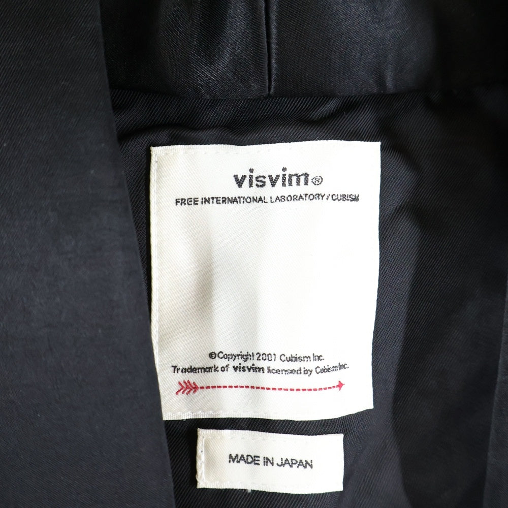 VISVIM(ヴィスヴィム) 18AW YUKATA COAT 浴衣 ウールリネン ユカタコート ブラック 0118205013005