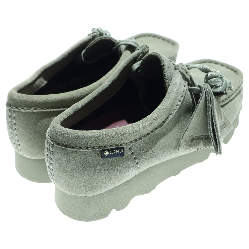 Clarks(クラークス) Wallabee GORE-TEX ワラビー ゴアテックス レザーモカシンブーツ レディース ローカットシューズ カーキ 26177865