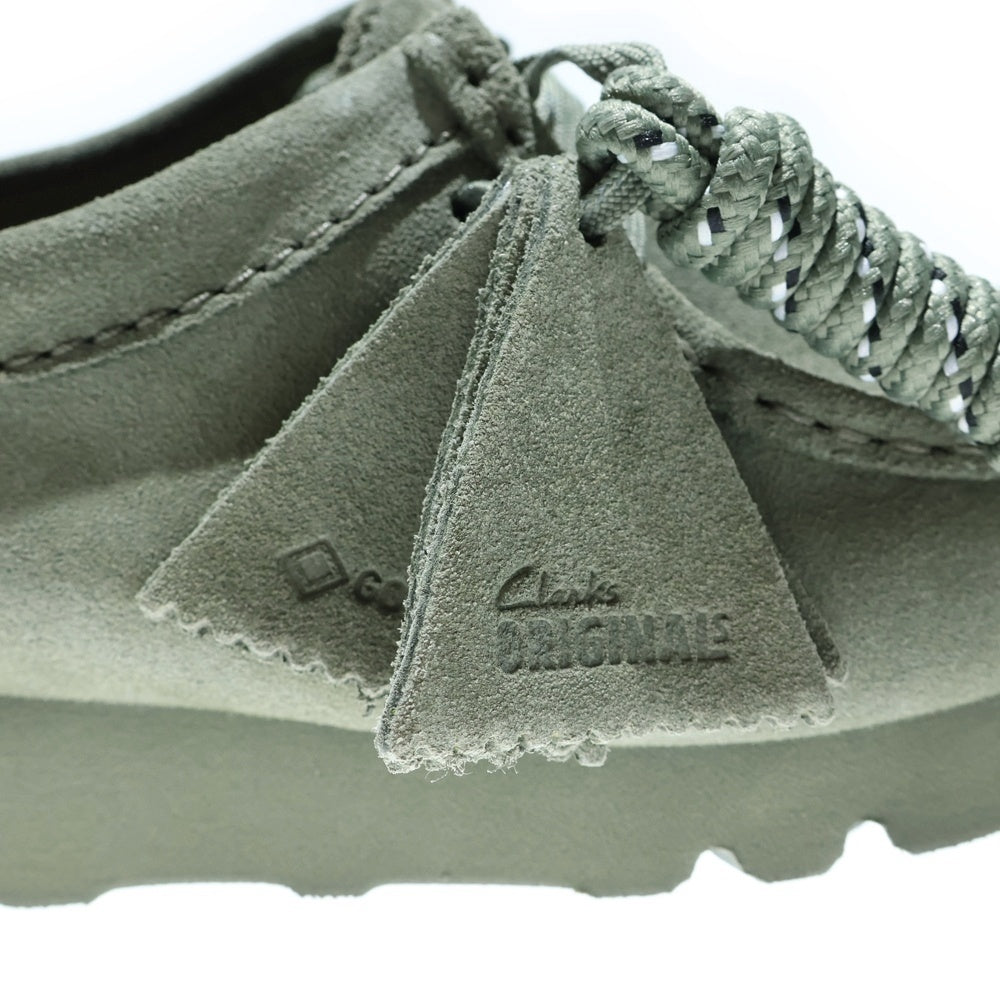 Clarks(クラークス) Wallabee GORE-TEX ワラビー ゴアテックス レザーモカシンブーツ レディース ローカットシューズ カーキ 26177865