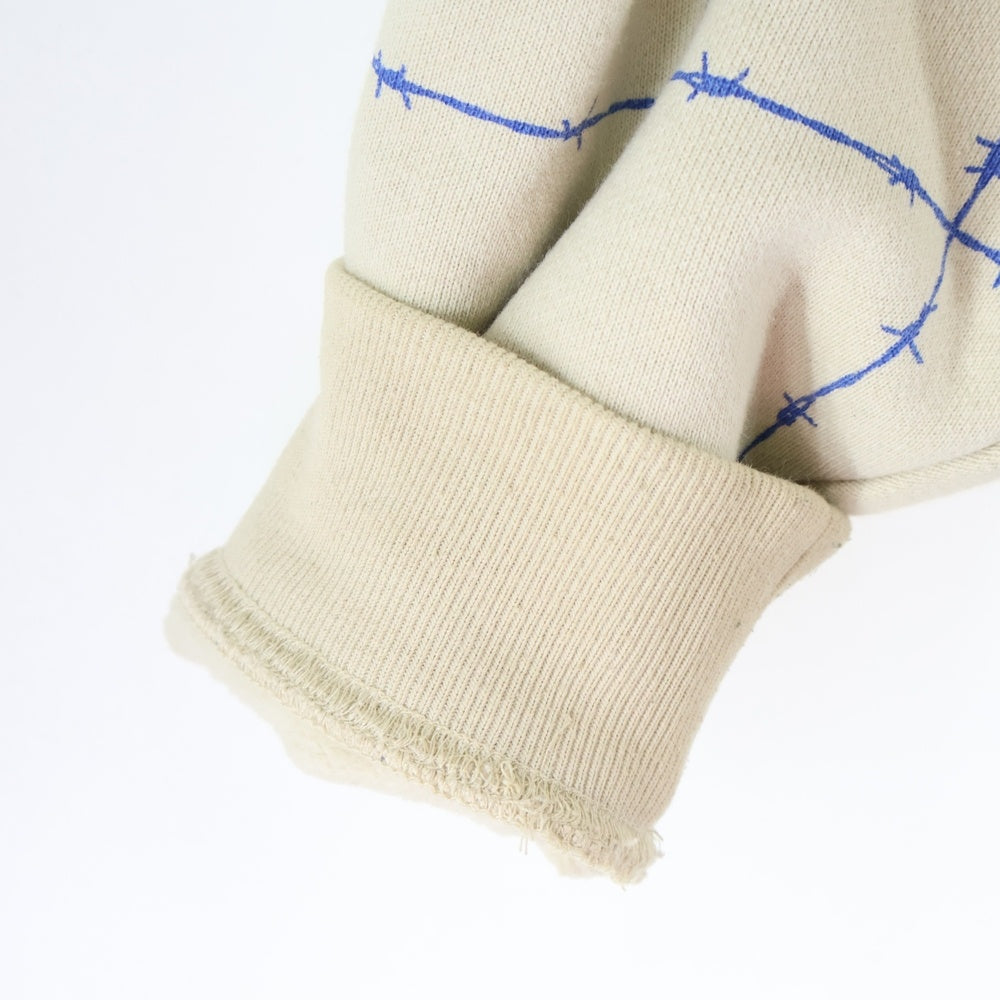 BoTT(ボット) BARBED WIRE PULLOVER HOODIE 有刺鉄線 プルオーバーフーディー パーカー スウェット ベージュ 223BoTT16-H