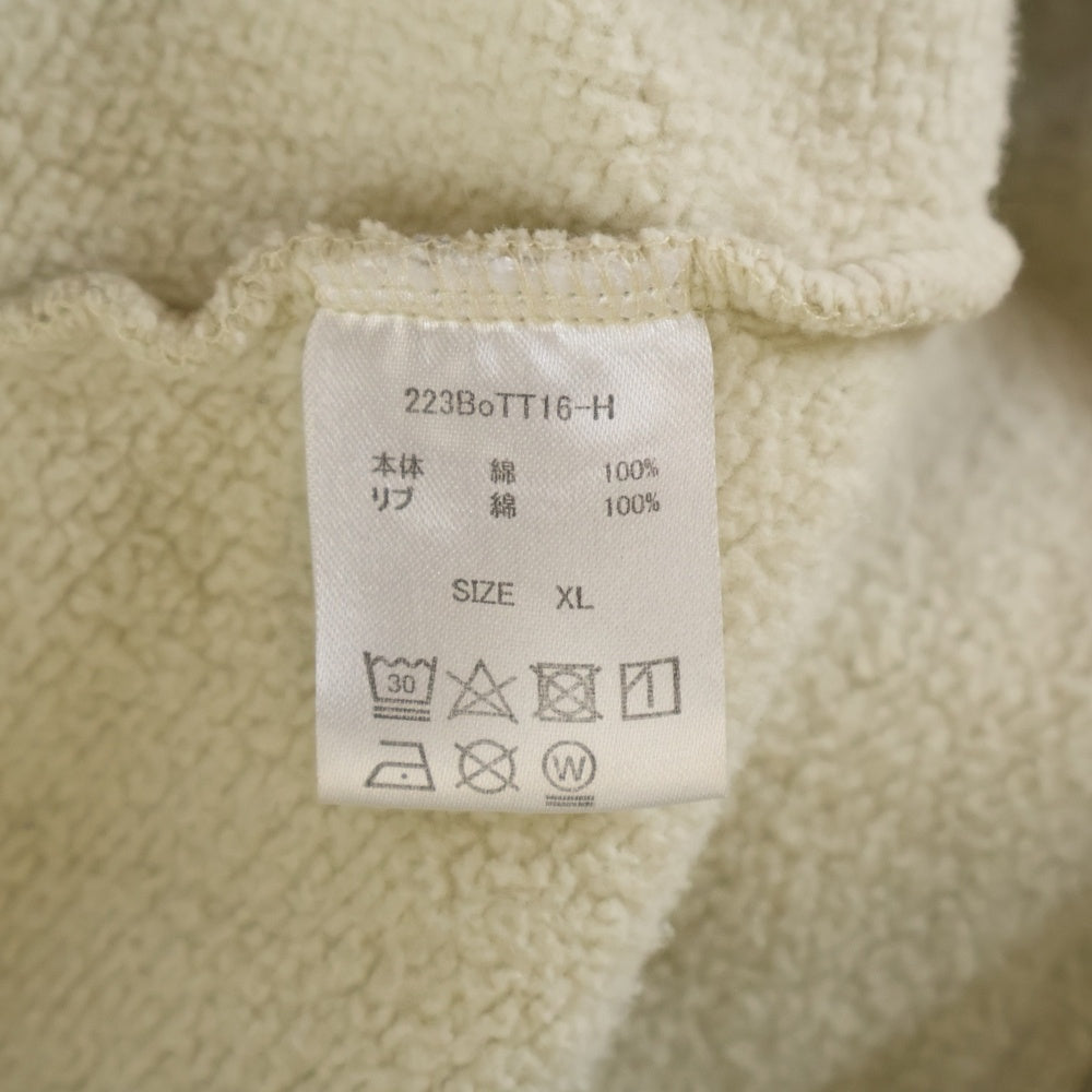 BoTT(ボット) BARBED WIRE PULLOVER HOODIE 有刺鉄線 プルオーバーフーディー パーカー スウェット ベージュ 223BoTT16-H