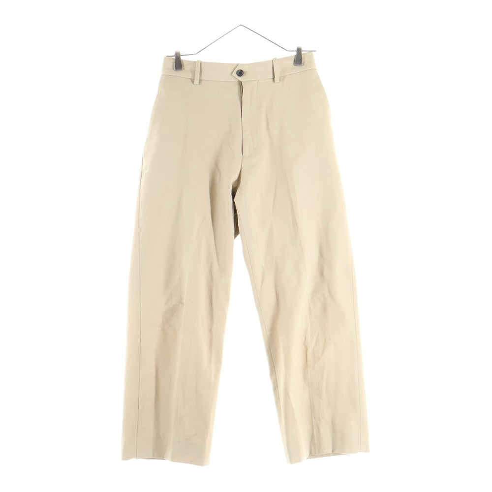 MARKAWARE(マーカウェア) FLAT FRONT TROUSERS ORGANIC COTTON DRY TWILL フラットフロントトラウザー オーガニックコットンドライツイル パンツ ベージュ A21B-09PT02C