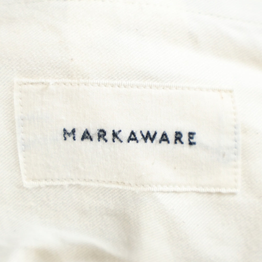 MARKAWARE(マーカウェア) FLAT FRONT TROUSERS ORGANIC COTTON DRY TWILL フラットフロントトラウザー オーガニックコットンドライツイル パンツ ベージュ A21B-09PT02C